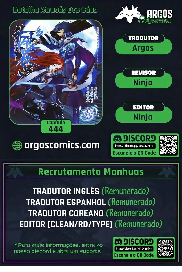 A batalha através dos céus Capítulo 444 Página 1