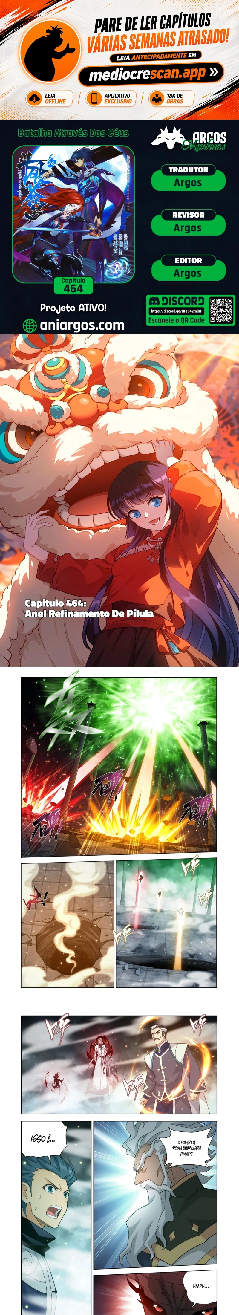 A batalha através dos céus Capítulo 464 Página 1