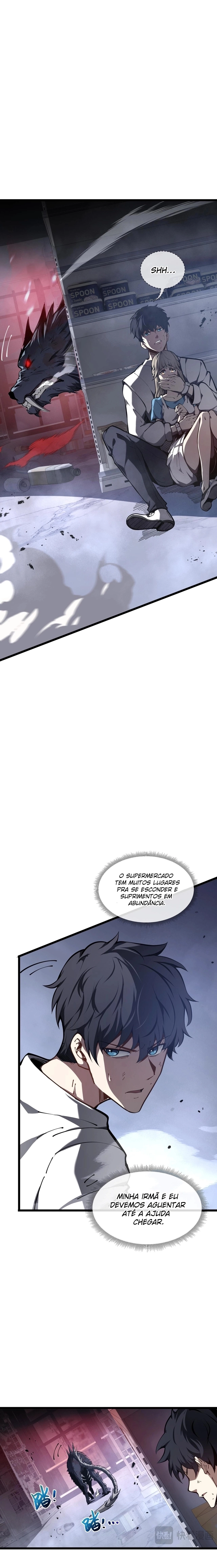 A Calamidade Desceu e eu Evolui para o Rei Carmesim Capítulo 1 Página 10