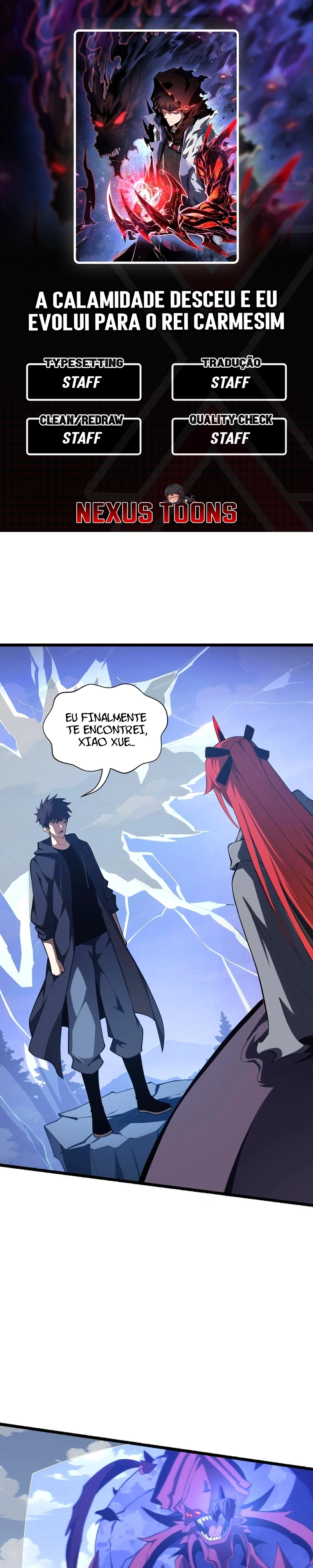A Calamidade Desceu e eu Evolui para o Rei Carmesim Capítulo 48 Página 1