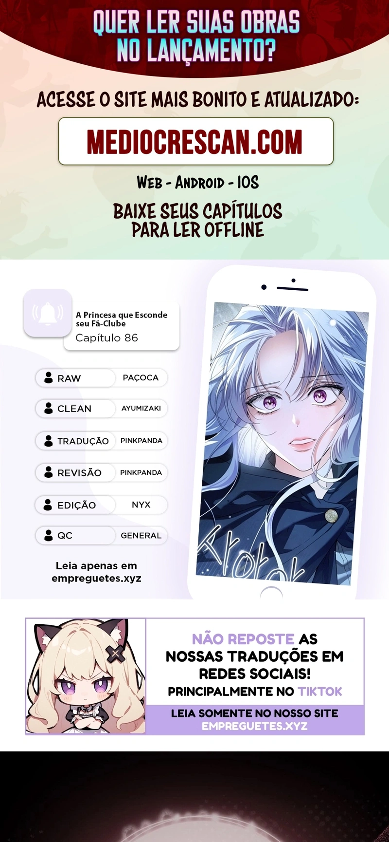 A Princesa que Esconde seu Fã-Clube Capítulo 86 Página 1
