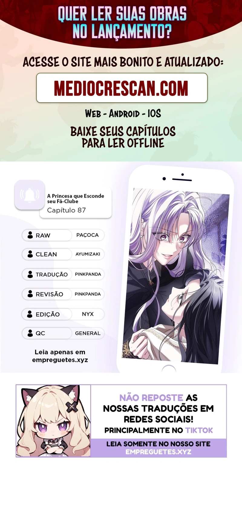 A Princesa que Esconde seu Fã-Clube Capítulo 87 Página 1