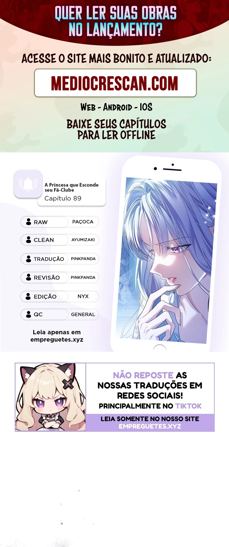 A Princesa que Esconde seu Fã-Clube Capítulo 89 Página 1