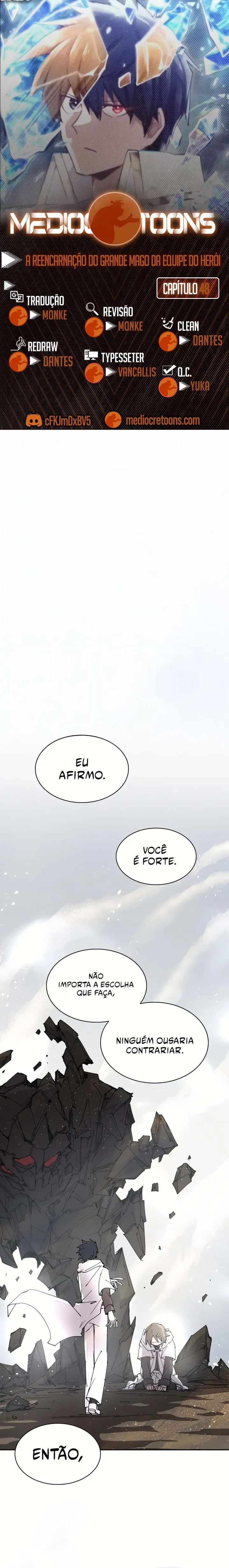 A Reencarnação do Grande Mago da Equipe do Herói Capítulo 48 Página 1