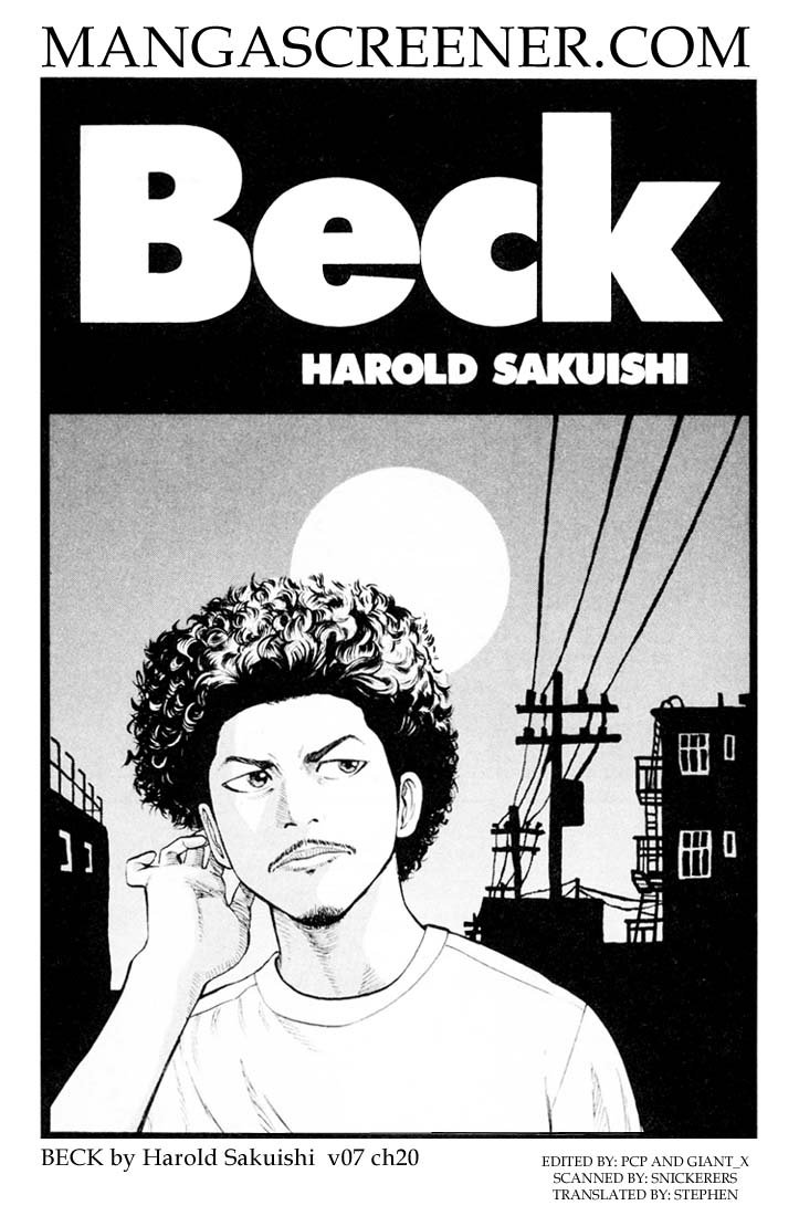 Beck (BECK: Mongolian Chop Squad) Capítulo 20 Página 1
