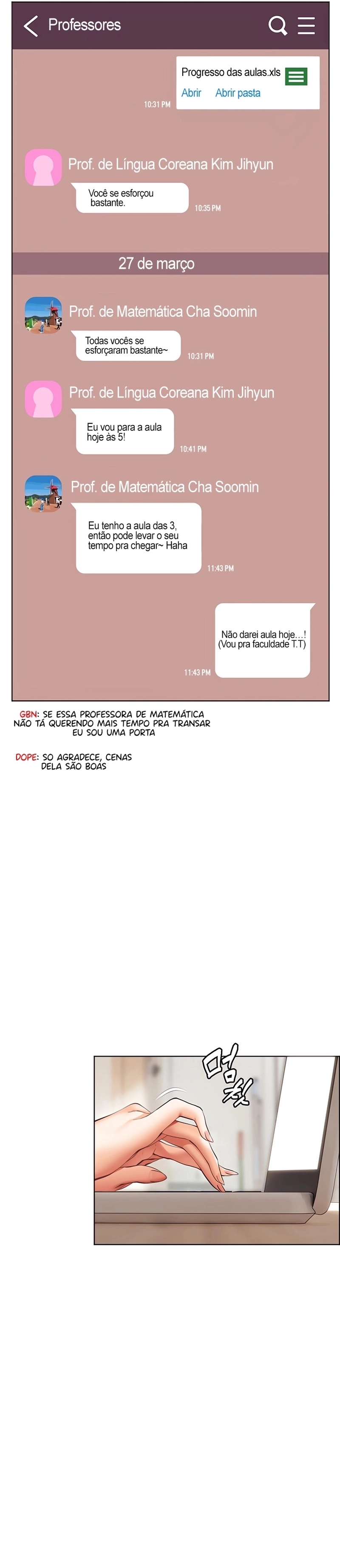Esforços do professor Capítulo 40 Página 28