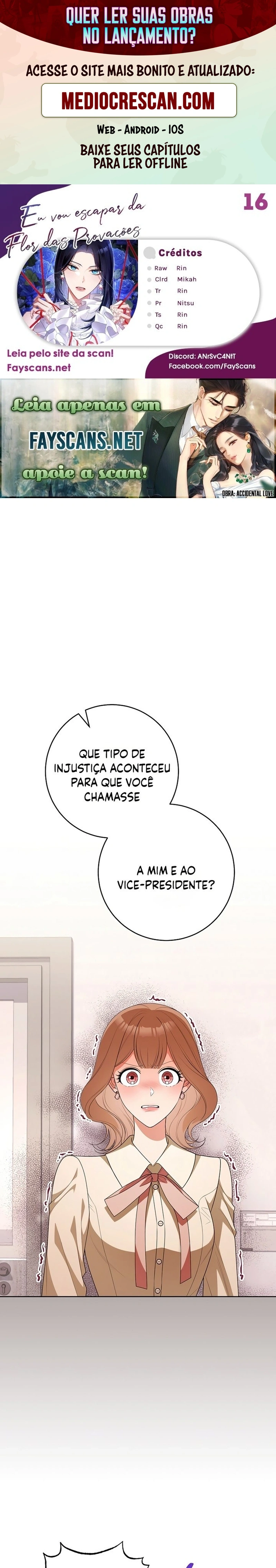 Eu Escaparei da Flor da Provação Capítulo 16 Página 1