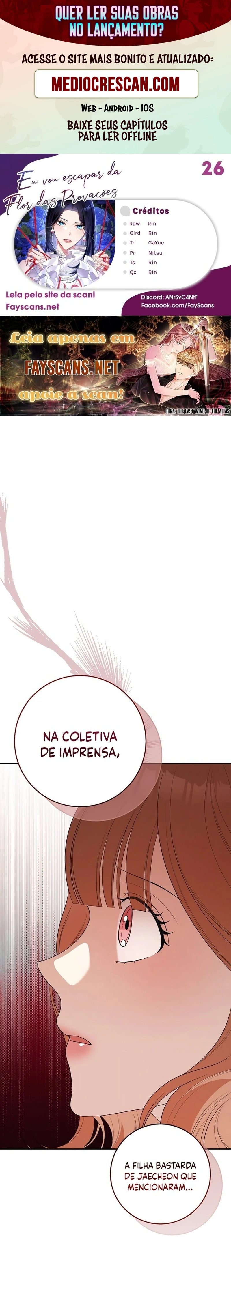 Eu Escaparei da Flor da Provação Capítulo 26 Página 1