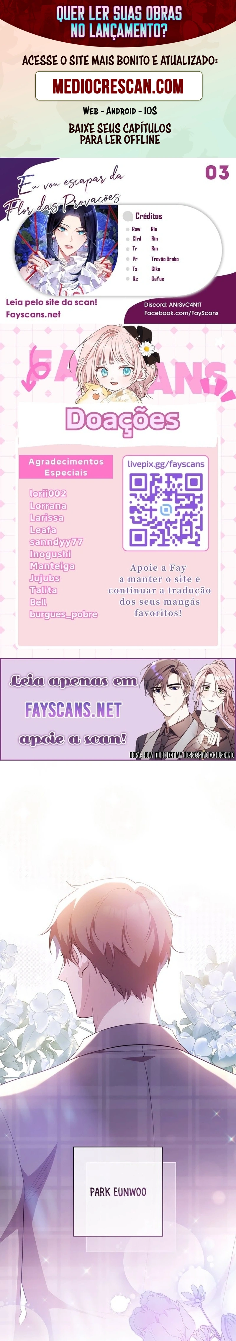 Eu Escaparei da Flor da Provação Capítulo 3 Página 1
