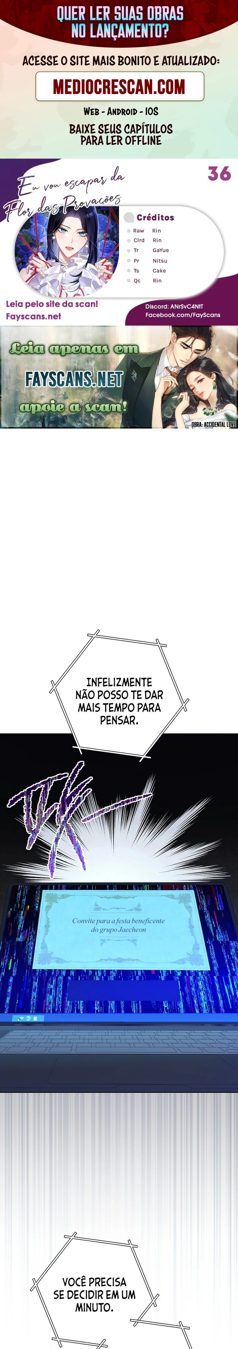 Eu Escaparei da Flor da Provação Capítulo 36 Página 1