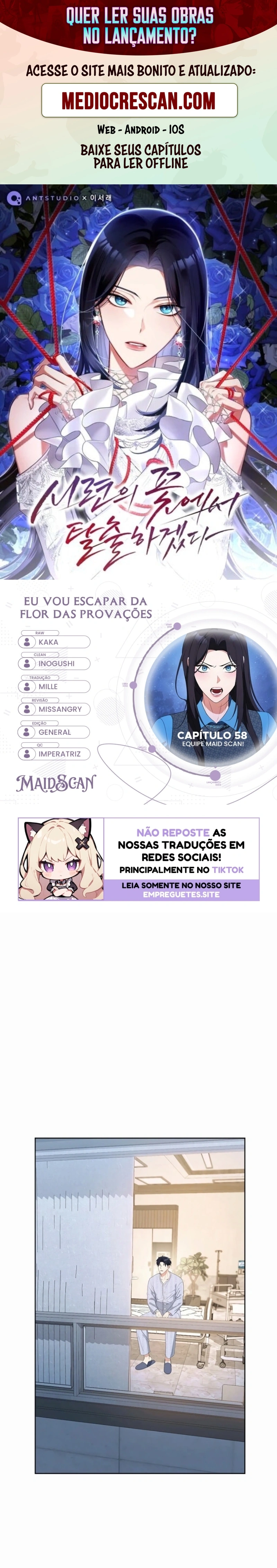 Eu Escaparei da Flor da Provação Capítulo 58 Página 1