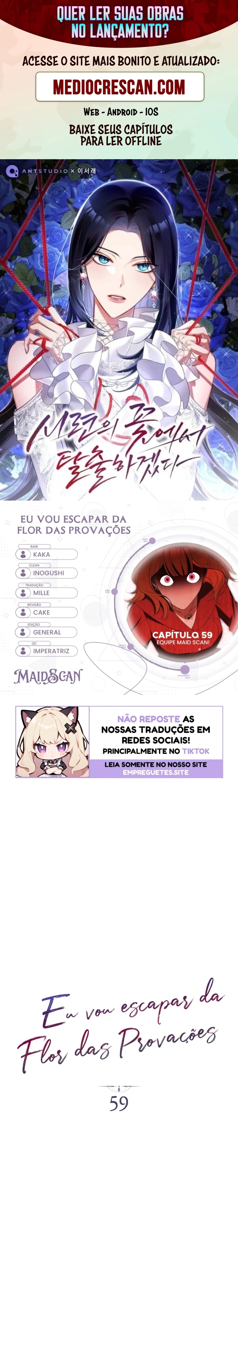 Eu Escaparei da Flor da Provação Capítulo 59 Página 1