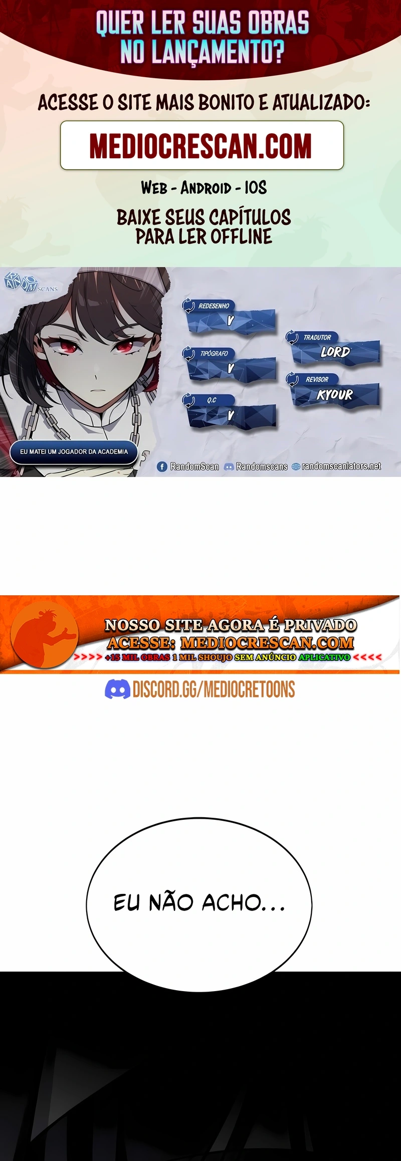 Eu Matei Um Jogador da Academia Capítulo 8 Página 1