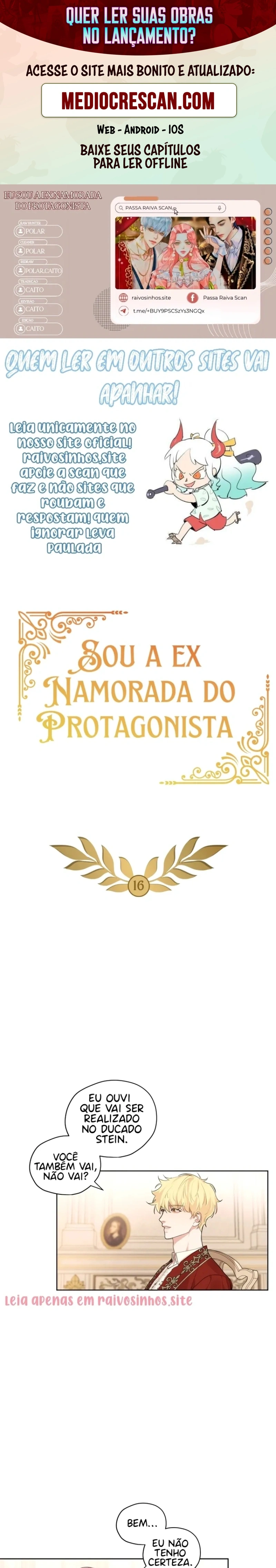 Eu Sou a Ex-Namorada do Protagonista Capítulo 16 Página 1