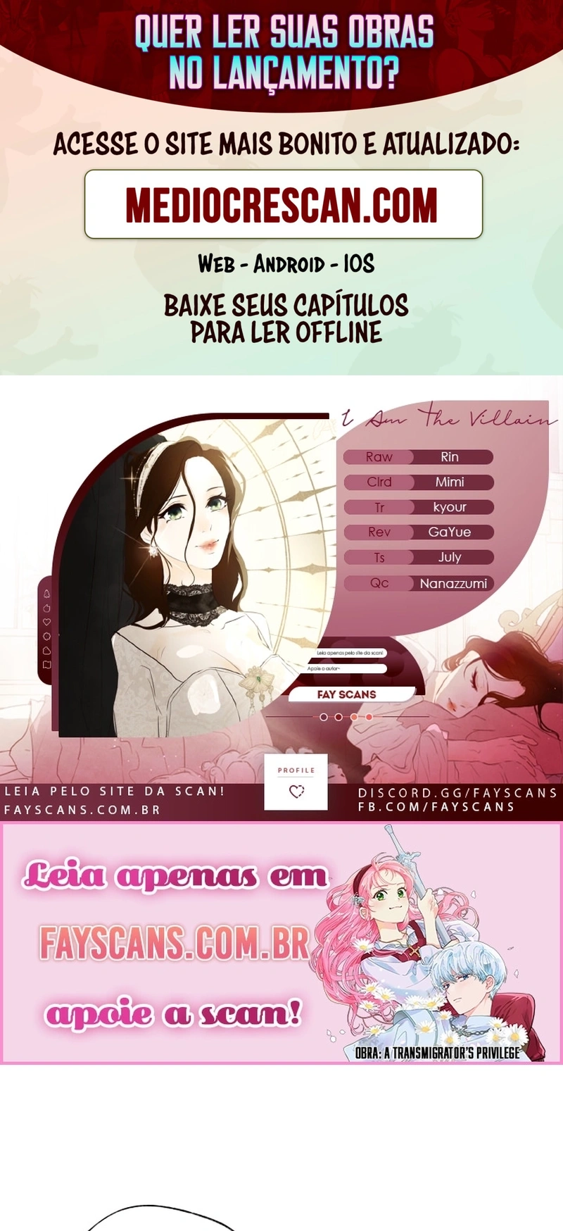 Eu Sou a Vilã Capítulo 4 Página 1