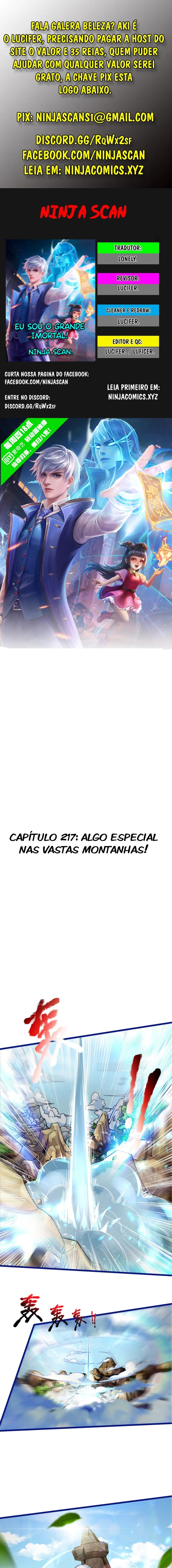 Eu Sou o Grande Imortal Capítulo 217 Página 1