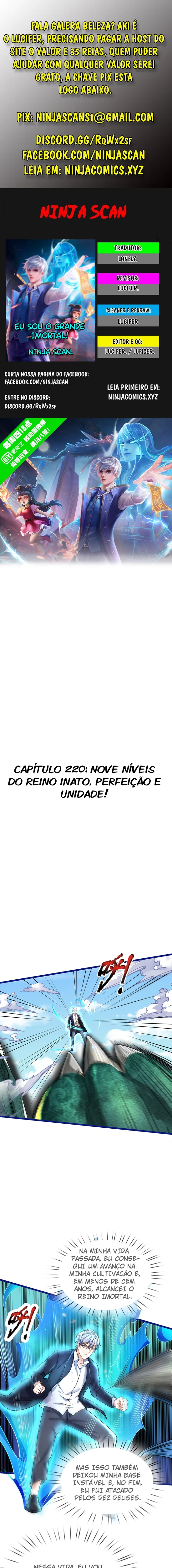 Eu Sou o Grande Imortal Capítulo 220 Página 1