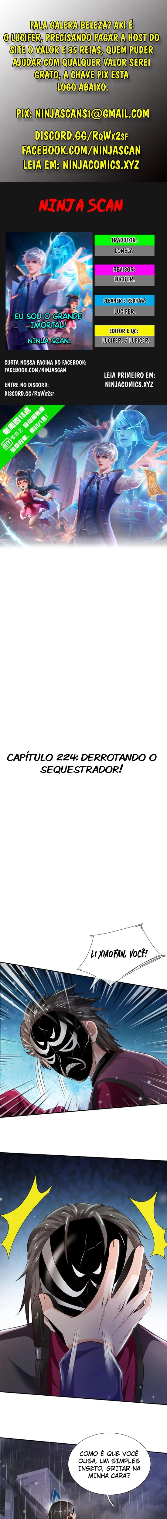Eu Sou o Grande Imortal Capítulo 224 Página 1