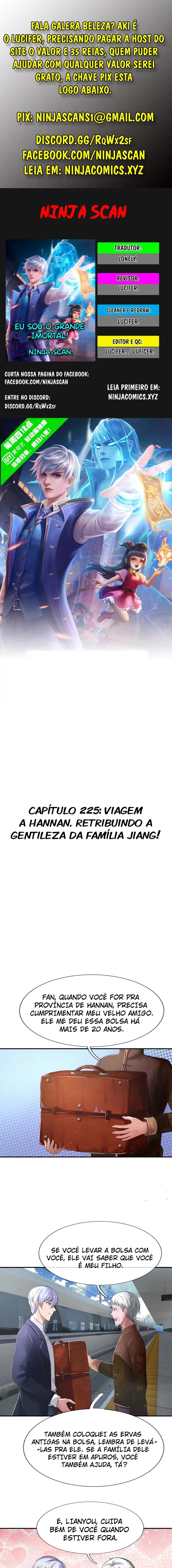 Eu Sou o Grande Imortal Capítulo 225 Página 1