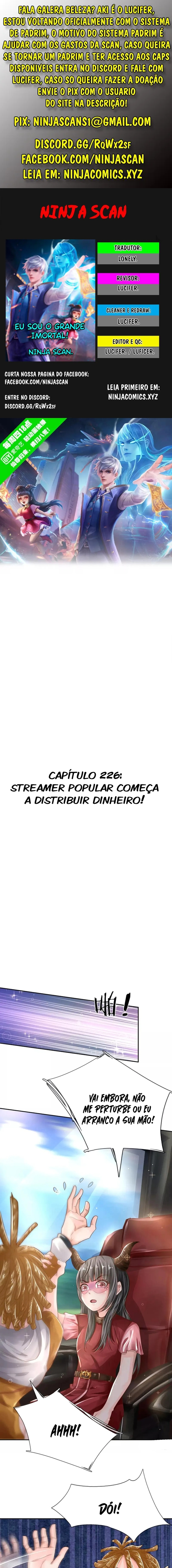 Eu Sou o Grande Imortal Capítulo 226 Página 1