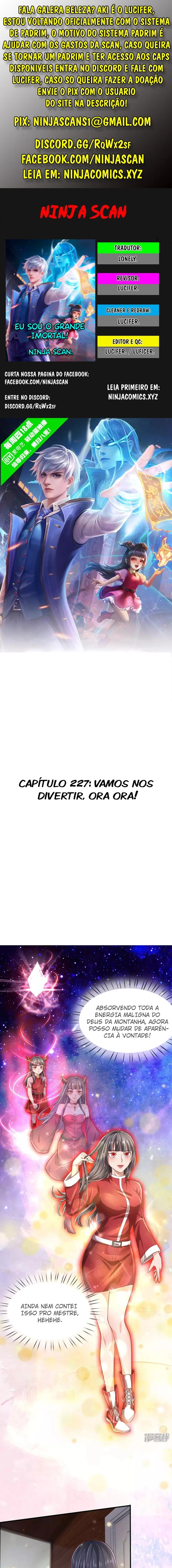 Eu Sou o Grande Imortal Capítulo 227 Página 1