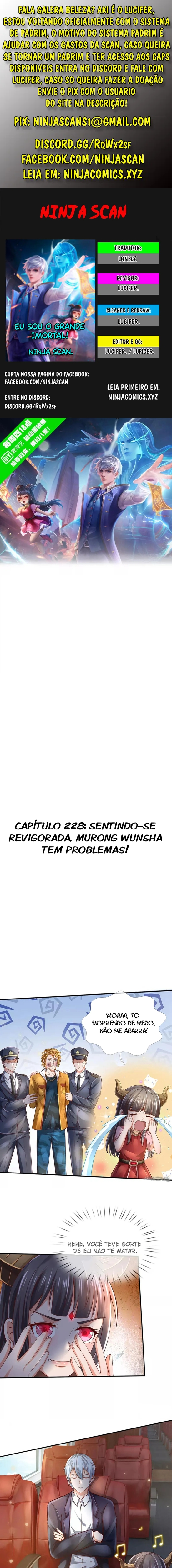 Eu Sou o Grande Imortal Capítulo 228 Página 1