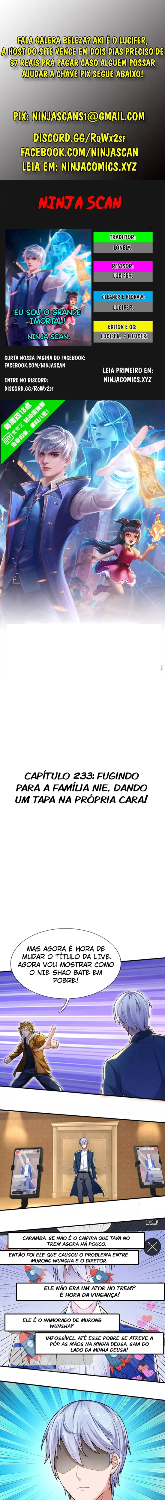 Eu Sou o Grande Imortal Capítulo 233 Página 1