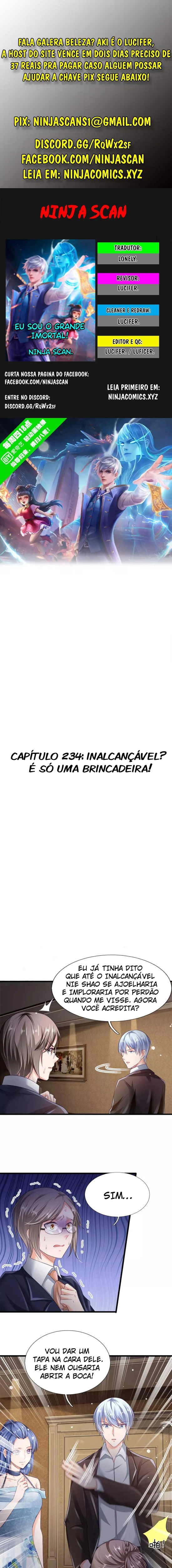 Eu Sou o Grande Imortal Capítulo 234 Página 1