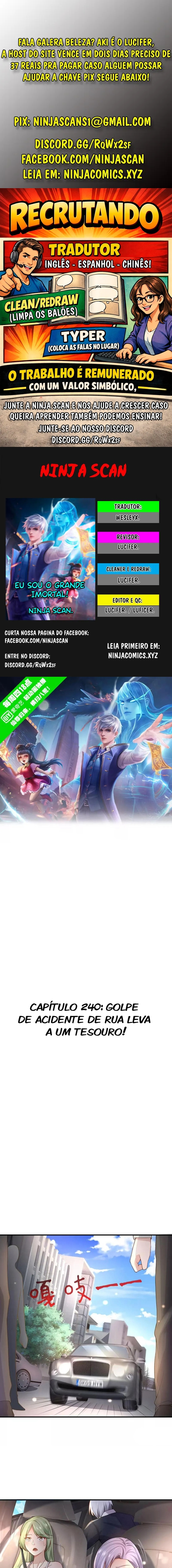 Eu Sou o Grande Imortal Capítulo 240 Página 1