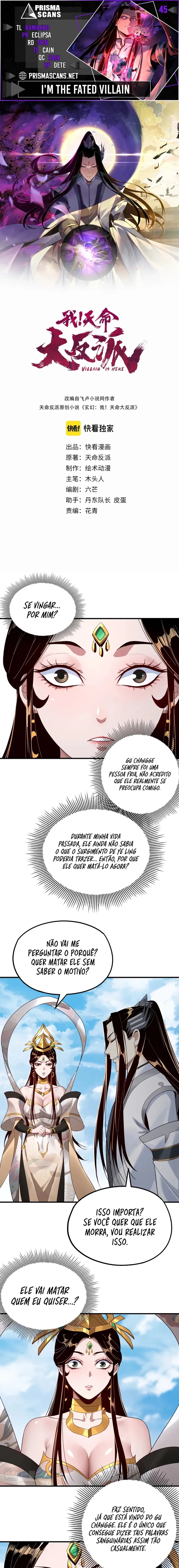 Eu Sou o Vilão Predestinado Capítulo 45 Página 1