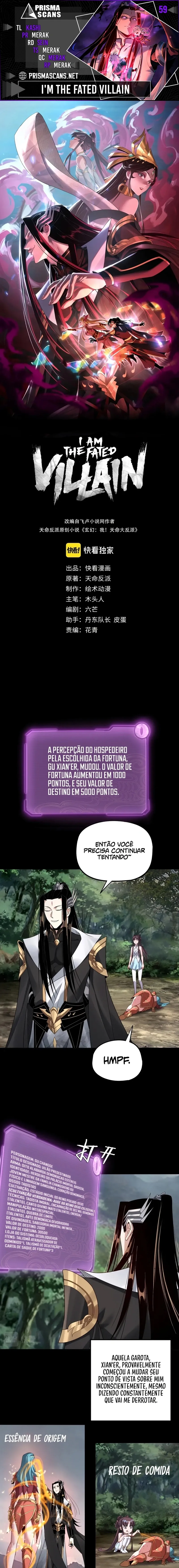 Eu Sou o Vilão Predestinado Capítulo 59 Página 1