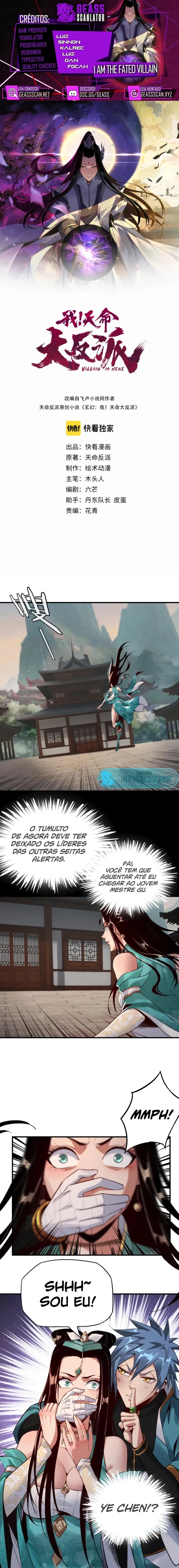 Eu Sou o Vilão Predestinado Capítulo 7 Página 1