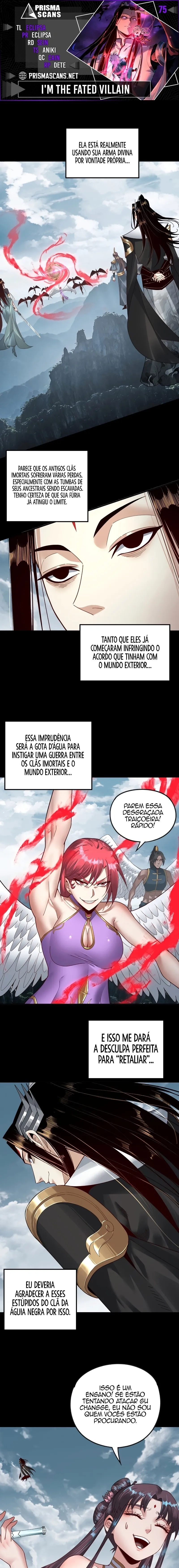 Eu Sou o Vilão Predestinado Capítulo 75 Página 1
