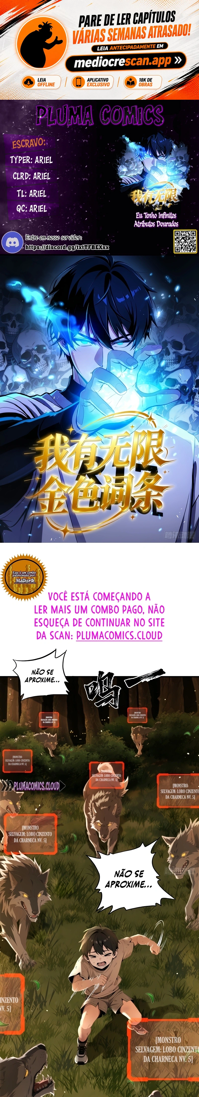 Eu Tenho Infinitos Atributos Dourados Capítulo 1 Página 1