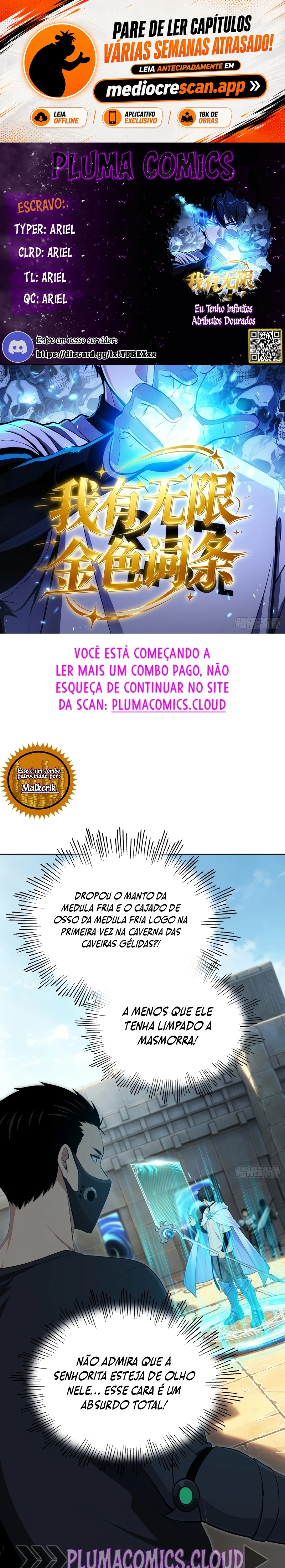 Eu Tenho Infinitos Atributos Dourados Capítulo 6 Página 1
