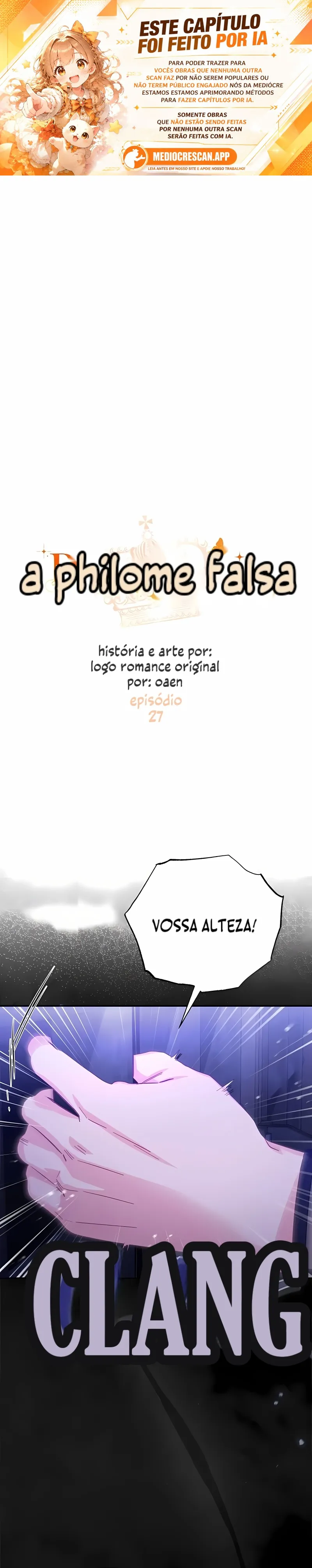 Filomel, a Falsa Capítulo 27 Página 1