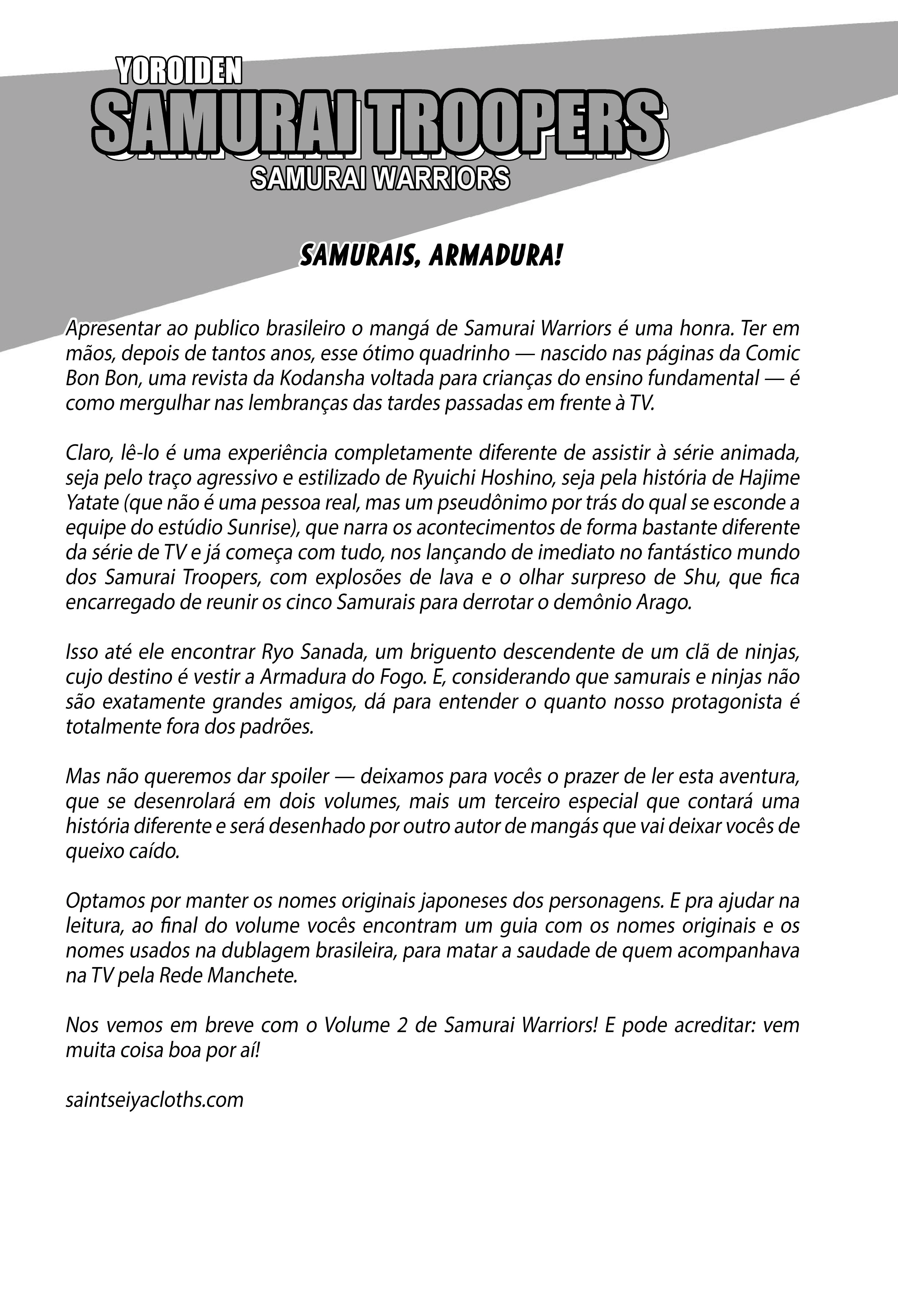 Guerreiros Samurai Capítulo 1 Página 5