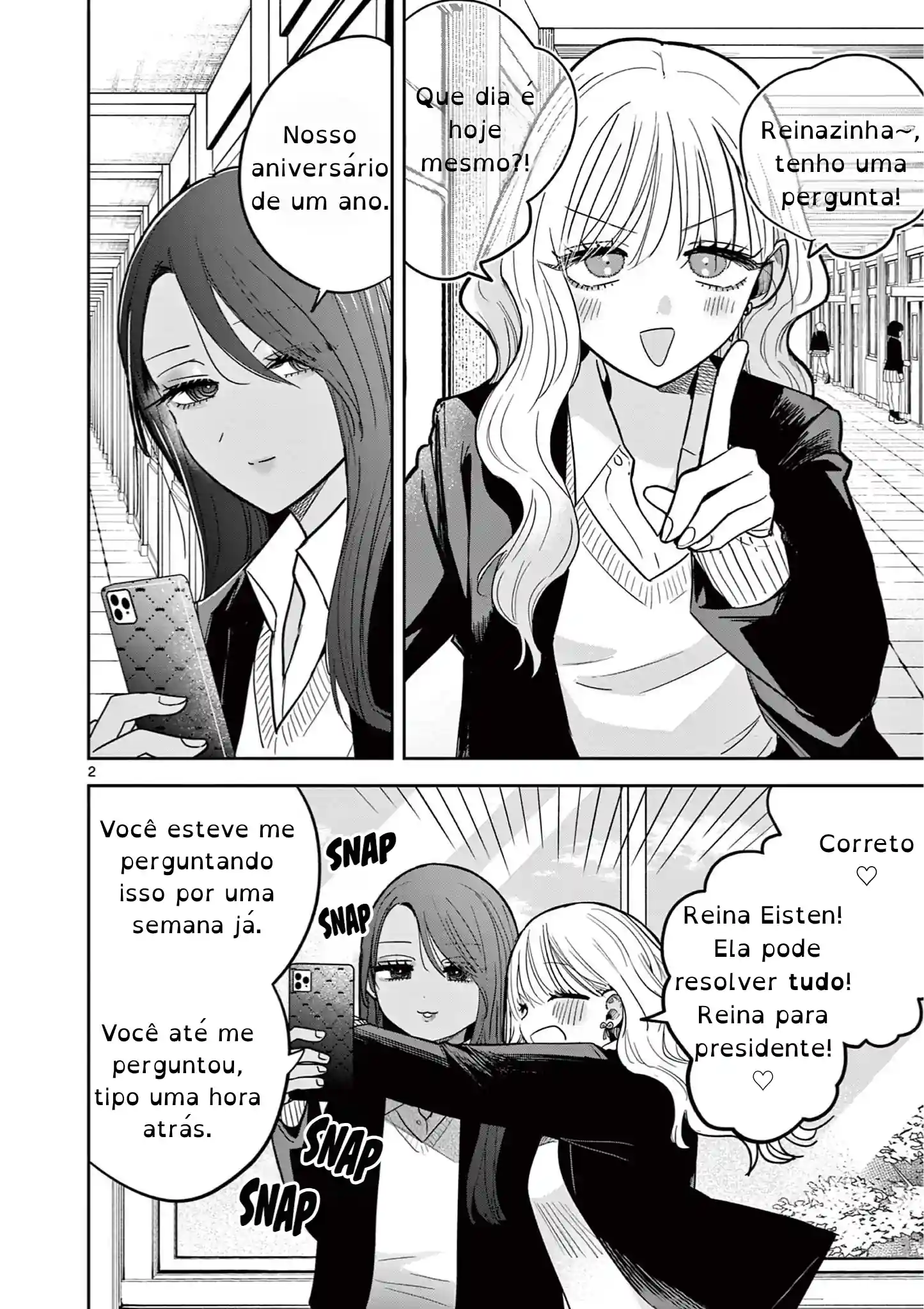 Gyaru e Gyaru - Amor Lésbico Capítulo 2 Página 2