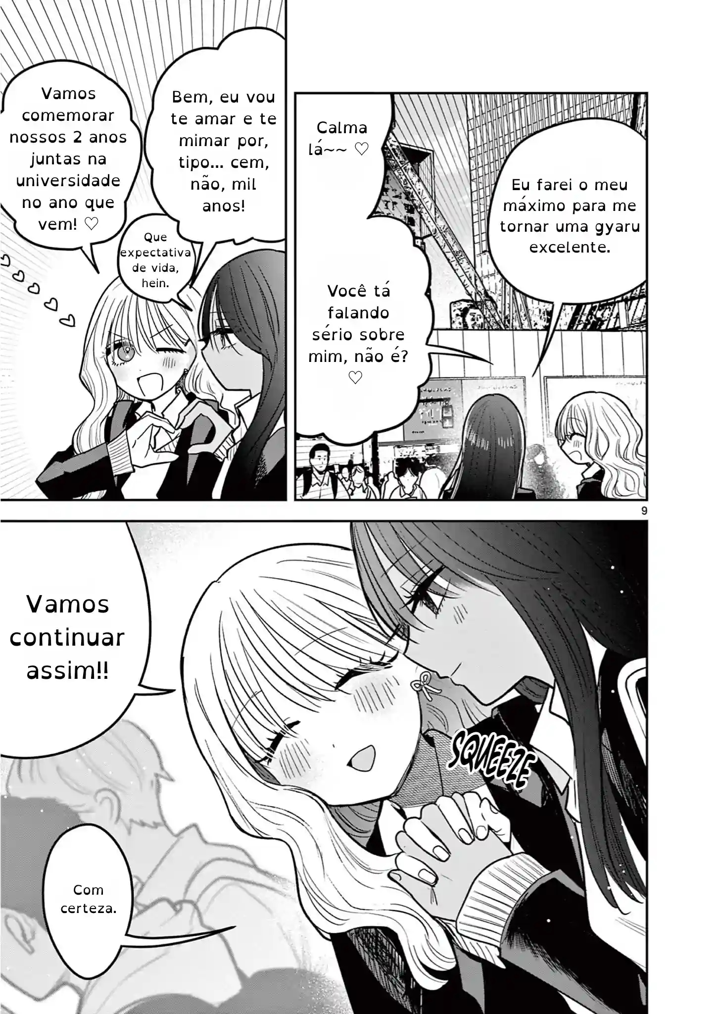 Gyaru e Gyaru - Amor Lésbico Capítulo 2 Página 9