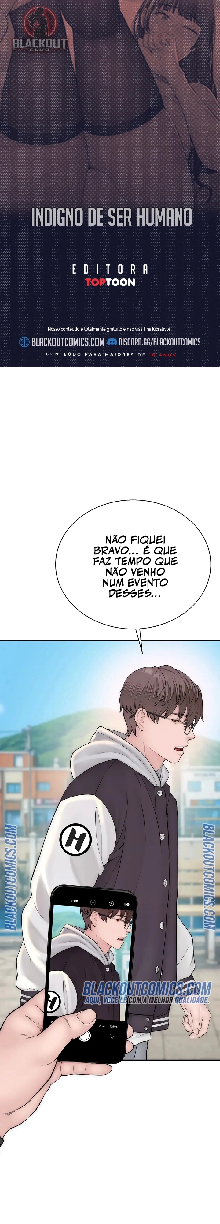 Indigno de Ser Humano Capítulo 13 Página 1