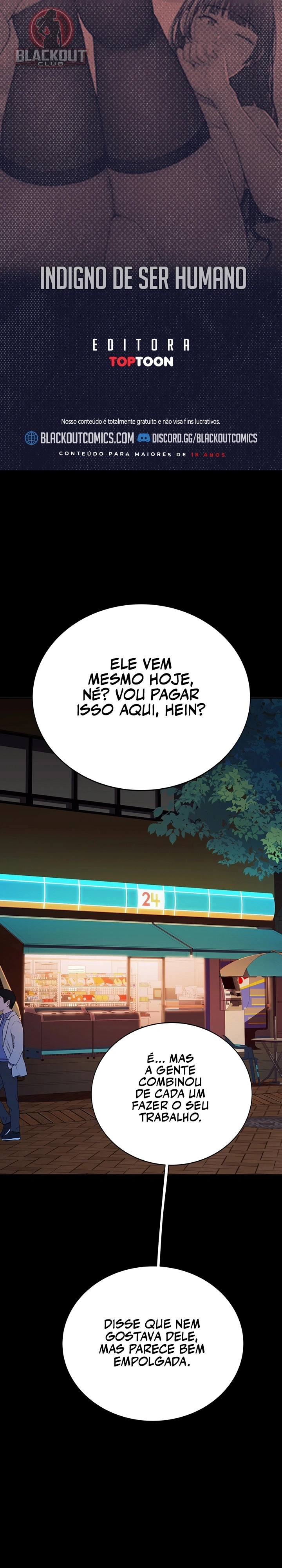 Indigno de Ser Humano Capítulo 4 Página 1