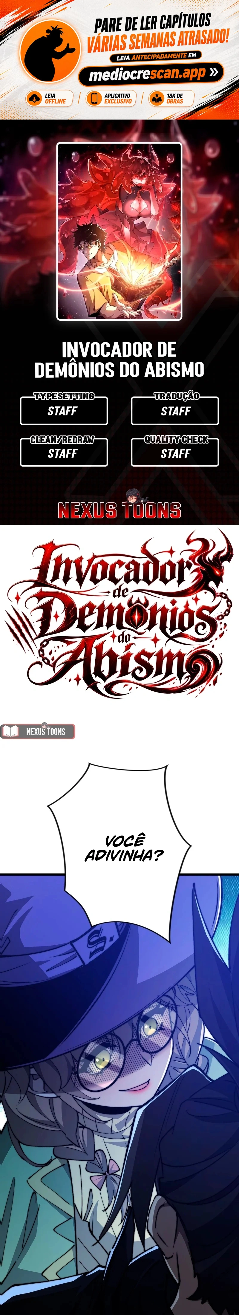 Invocando Demônios, eu sou o abismo Capítulo 56 Página 1