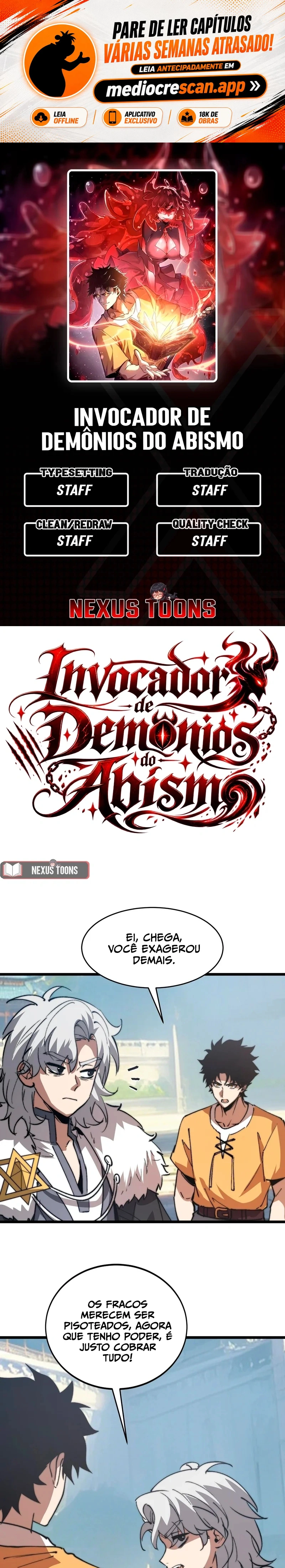 Invocando Demônios, eu sou o abismo Capítulo 71 Página 1