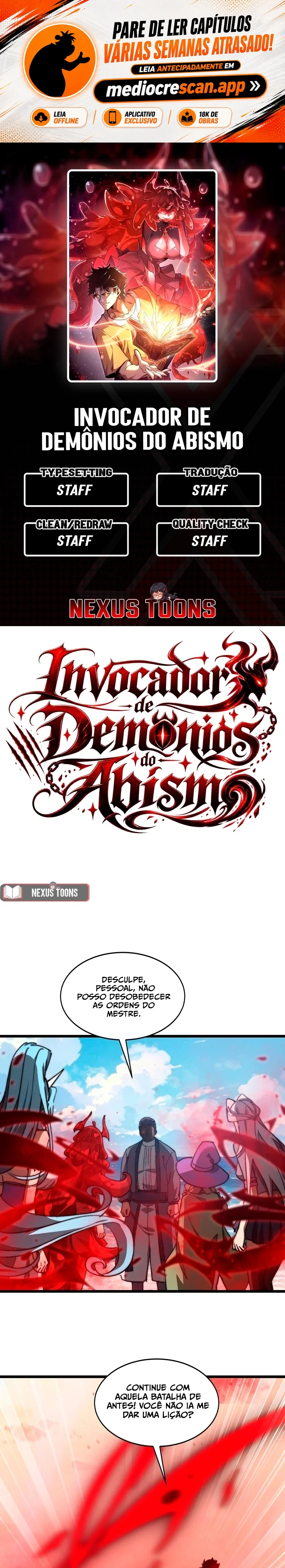 Invocando Demônios, eu sou o abismo Capítulo 73 Página 1
