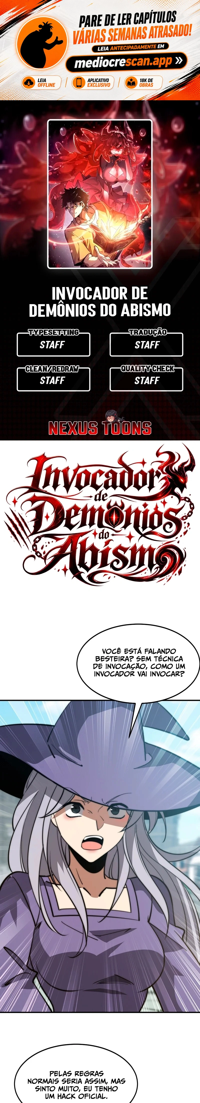 Invocando Demônios, eu sou o abismo Capítulo 81 Página 1