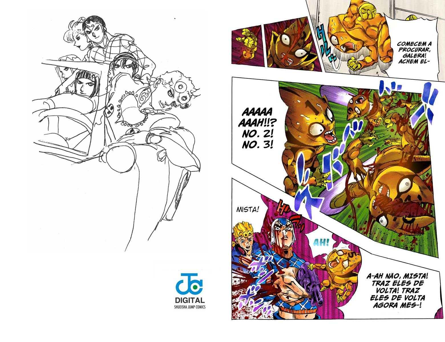 JoJo's Bizarre Adventure, Part 5: Golden Wind - Digital Colored Comics Capítulo 120 Página 11