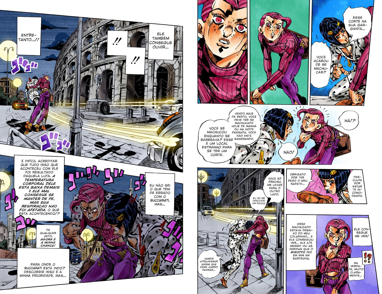 JoJo's Bizarre Adventure, Part 5: Golden Wind - Digital Colored Comics Capítulo 129 Página 3
