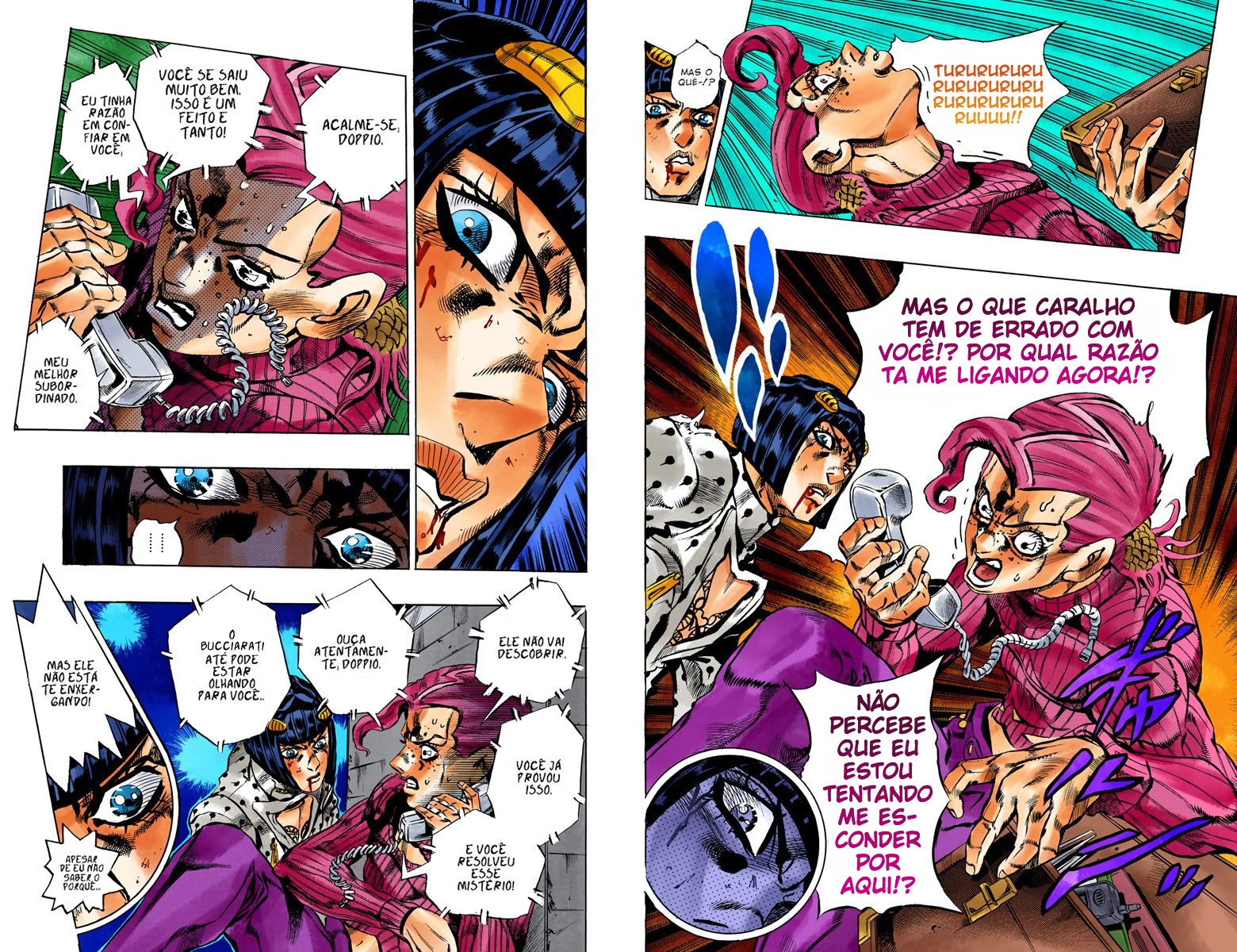 JoJo's Bizarre Adventure, Part 5: Golden Wind - Digital Colored Comics Capítulo 129 Página 7