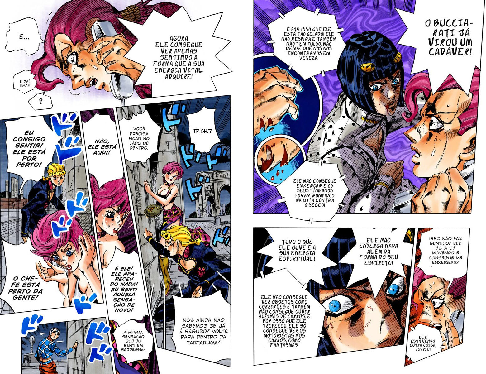 JoJo's Bizarre Adventure, Part 5: Golden Wind - Digital Colored Comics Capítulo 129 Página 8