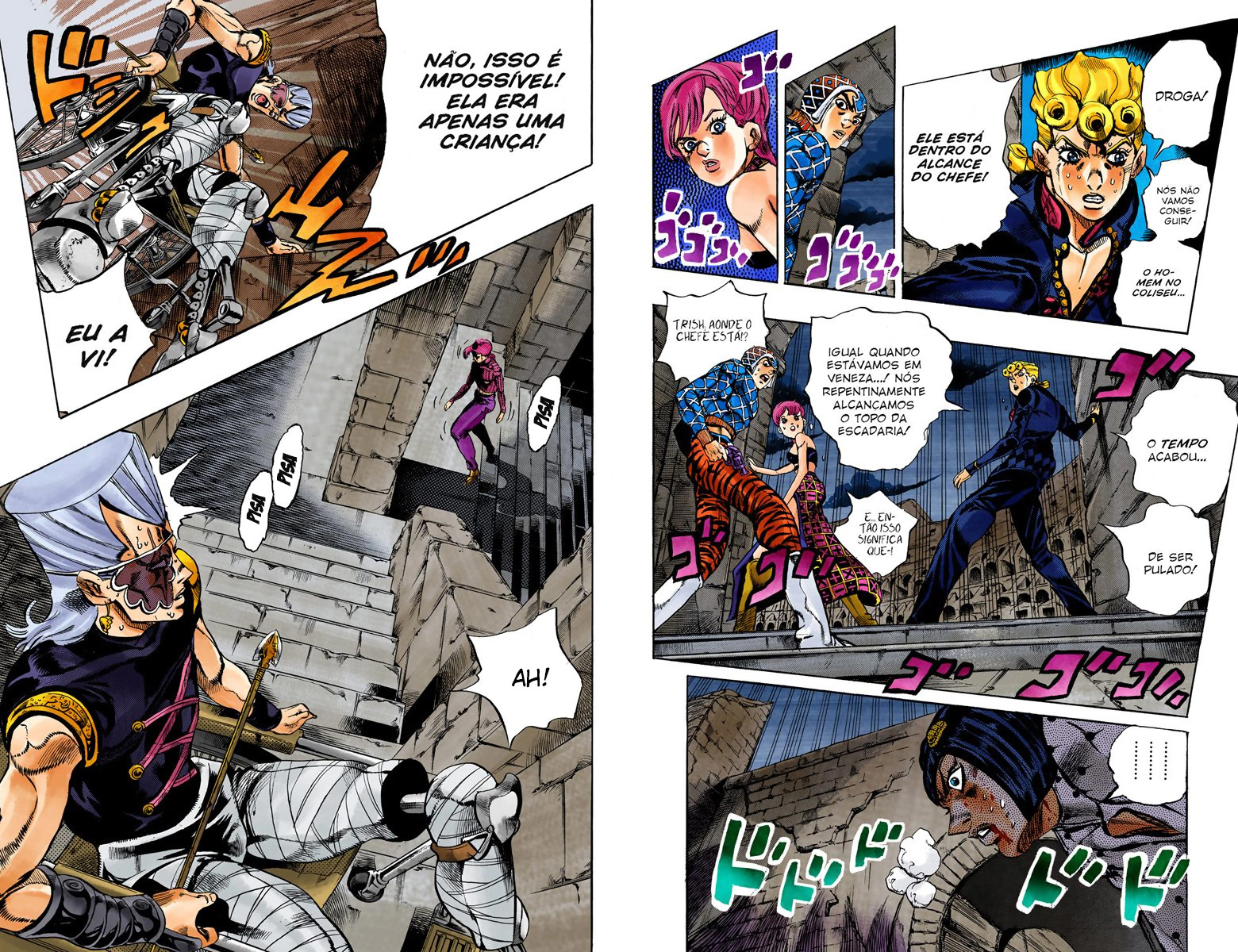 JoJo's Bizarre Adventure, Part 5: Golden Wind - Digital Colored Comics Capítulo 131 Página 3